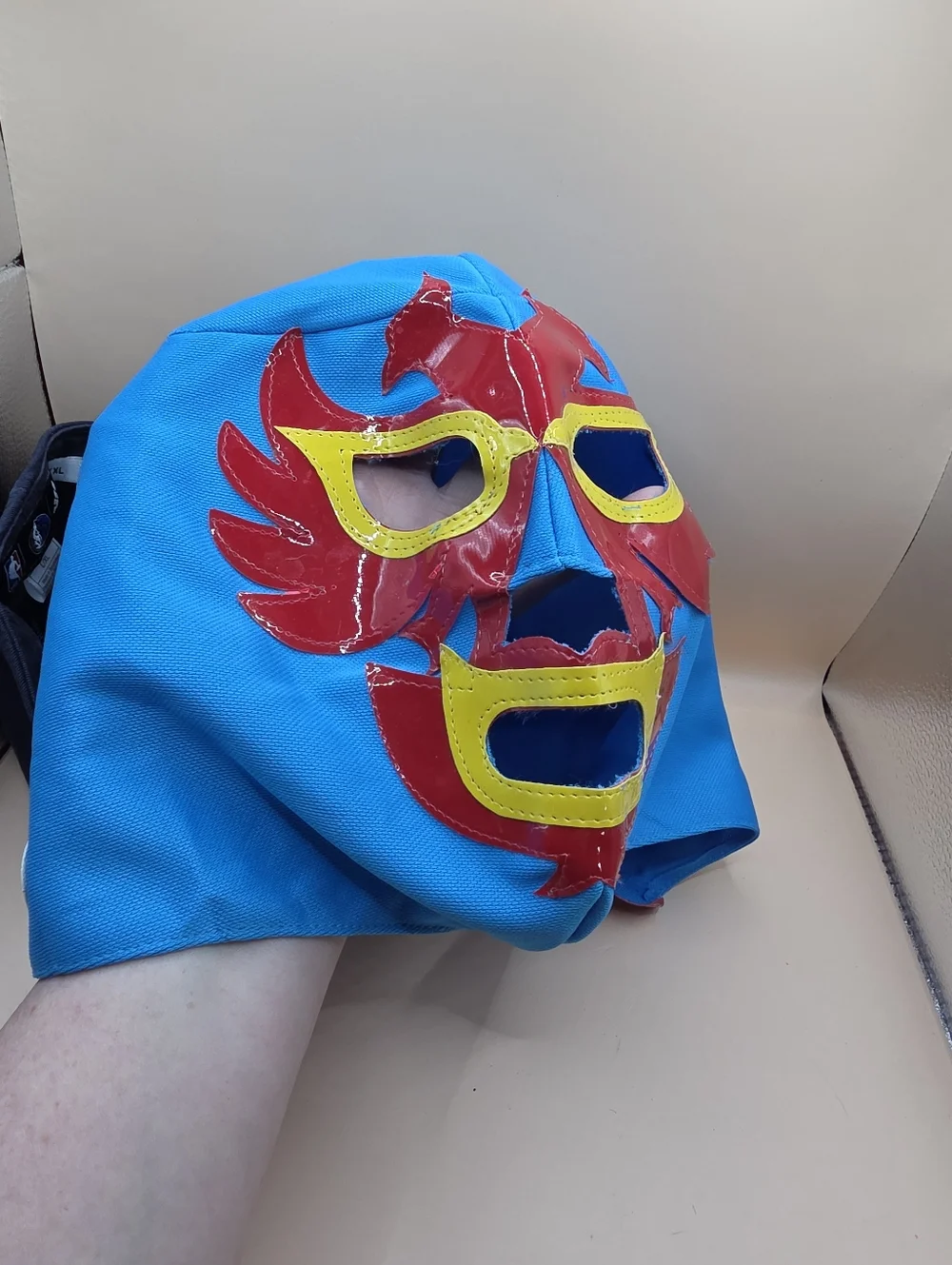 Dallas Mavericks Lucha Libre Mask & Adidas Hat L/XL NBA - Picture 4 of 9